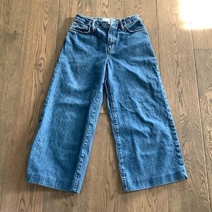 Frame wide legged jeans